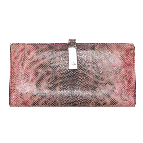 Gucci Handbags - Gucci Long Python Bifold Wallet